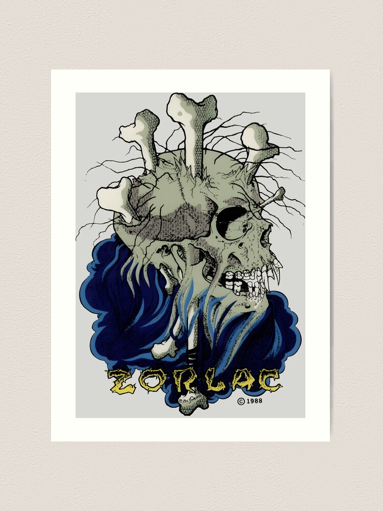 ESPY 氏作ARTWORK 特大②A to Z skull 絵画