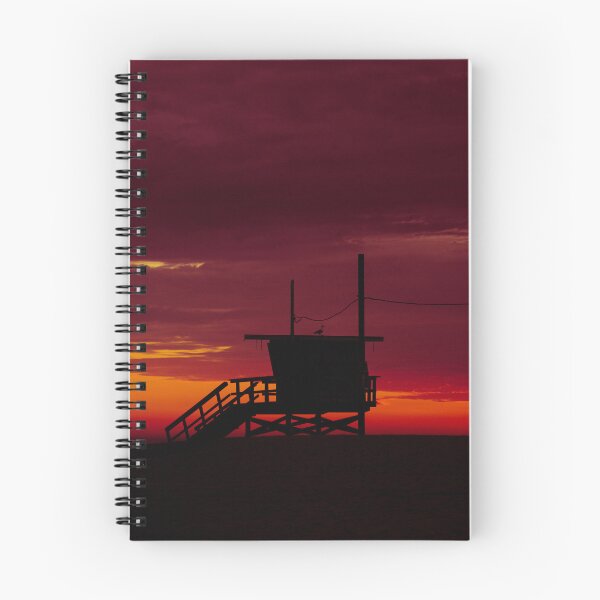 Item preview, Venice Beach Lifeguard Tower Sunset designed and sold by Evans-Visuals.