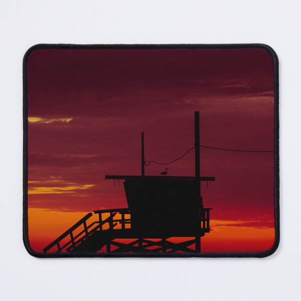 Item preview, Venice Beach Lifeguard Tower Sunset designed and sold by Evans-Visuals.