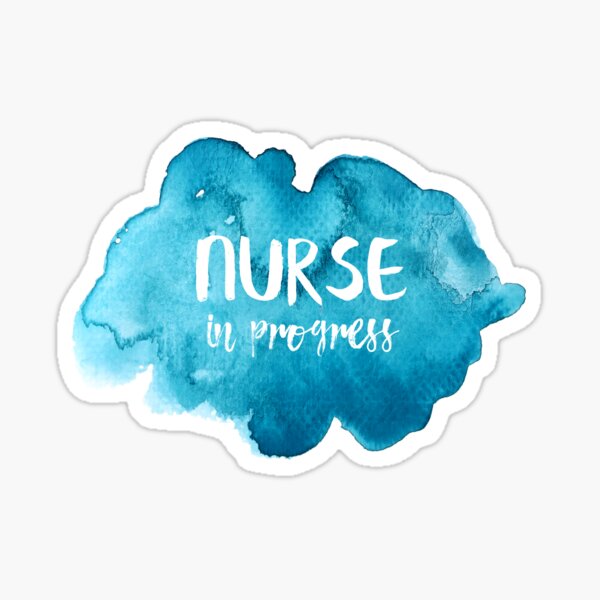 Nurse in Progress Sticker