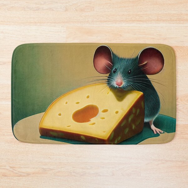 Item preview, Cute Mouse Eating Cheese designed and sold by DirtyBirdLad.