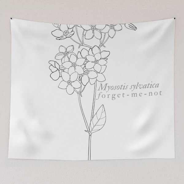 Item preview, forget me not minimalist design designed and sold by cottagecorococo.