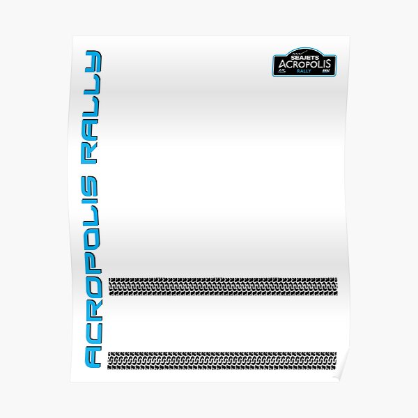 Acropolis Rally Logo Design Poster