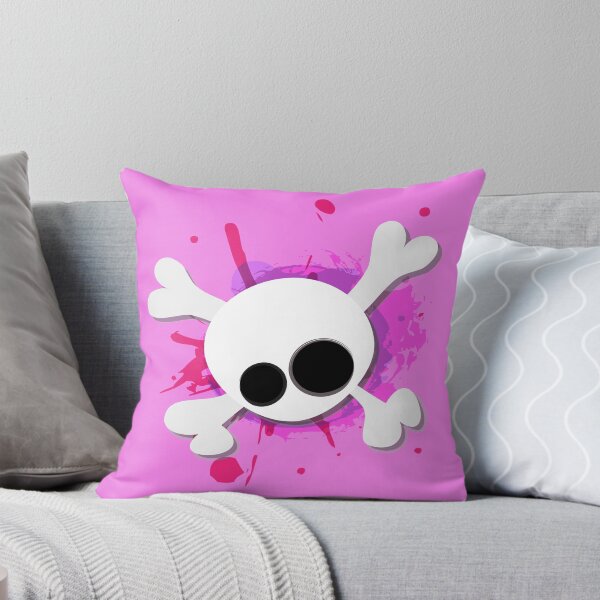 Item preview, Pink paint splatter skull designed and sold by Brenda Boo.