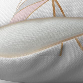 Alternate view of Pink, Grey & Gold Geo Throw Pillow