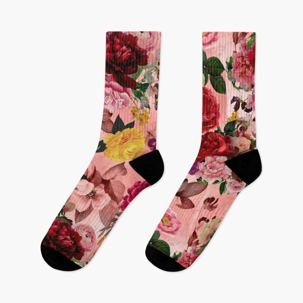 Item preview, Elegant flowers and roses heaven, floral illustration, botanical pattern, plants pattern, blush rose pink exotic floral garden designed and sold by ZeinabTaha.