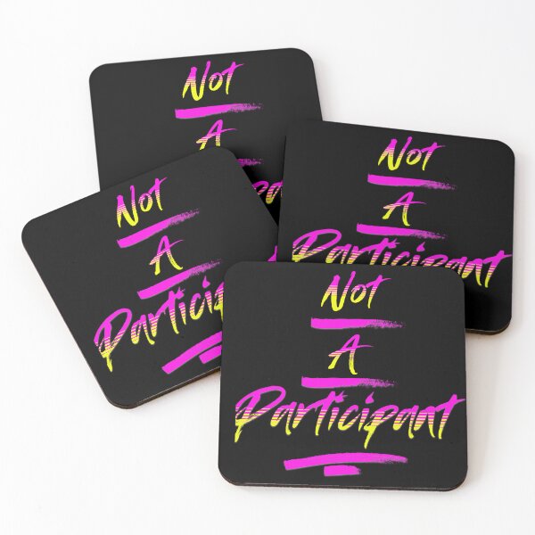 Item preview, Not A Participant Yellow Pink designed and sold by Cthingsforyou.