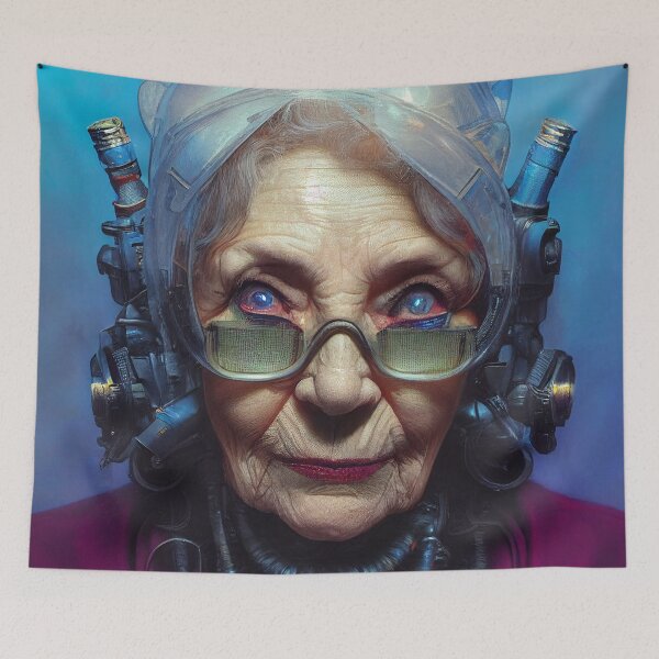 Item preview, Cyberpunk Grandma #1 designed and sold by Cyberpunk Grandma.