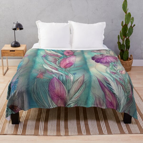 Item preview, Vertical Flowing Floral Pattern designed and sold by Zemracreative.