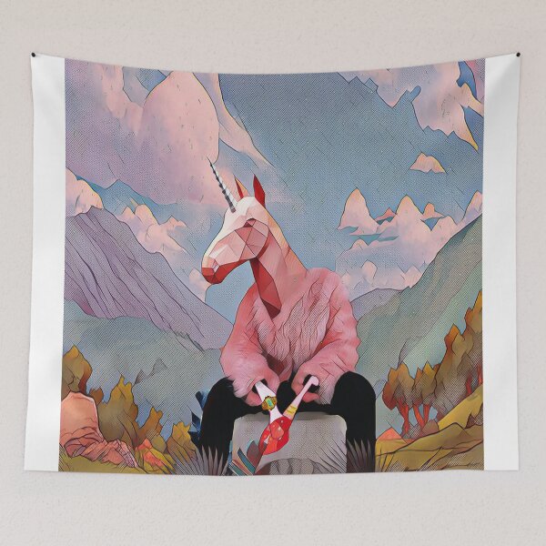 Item preview, Unicorn with the fur coat designed and sold by jblittlemonsters.