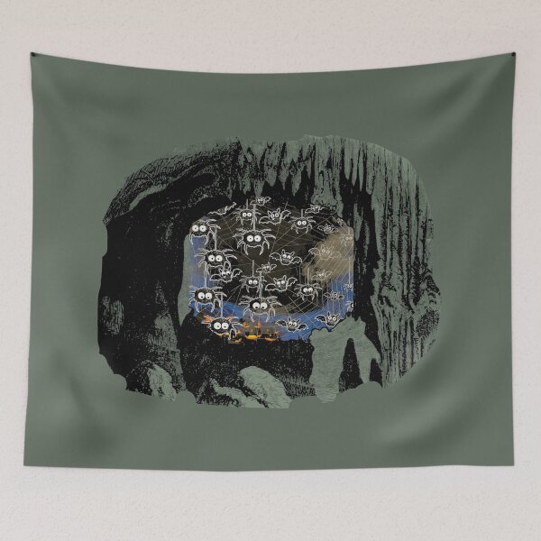 Item preview, The Halloween Cave With Spiders And Ghosts designed and sold by Eklectikos.