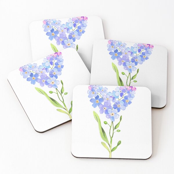 Item preview, heart forget me not designed and sold by cottagecorococo.