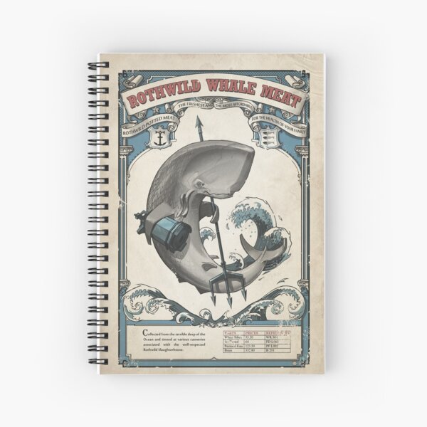 Dishonored Rothwild Whale Meat Spiral Notebook