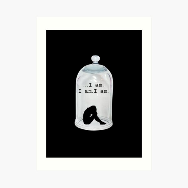 The Bell Jar - Sylvia Plath - quote Art Print