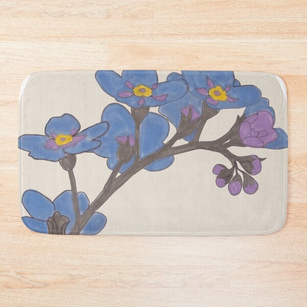 Item preview, myosotis sylvatica forget me not designed and sold by cottagecorococo.