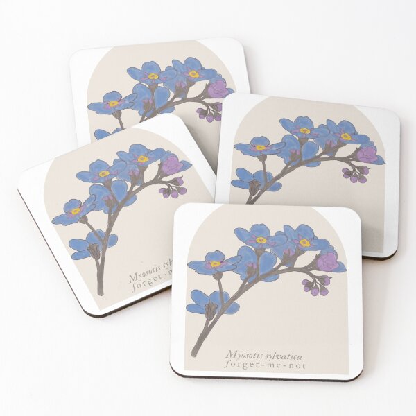 Item preview, myosotis sylvatica forget me not designed and sold by cottagecorococo.