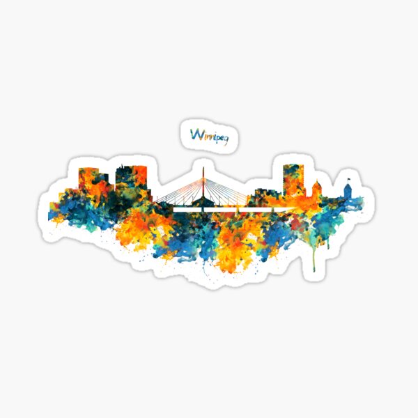 Winnipeg Skyline Sticker