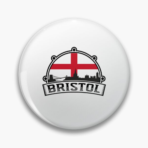 Item preview, Bristol England skyline travel souvenir England flag   designed and sold by IsWhatIGot.