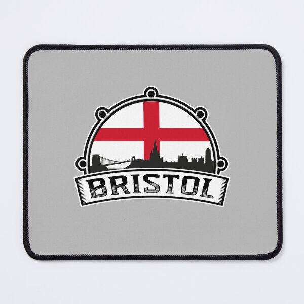 Item preview, Bristol England skyline travel souvenir England flag   designed and sold by IsWhatIGot.