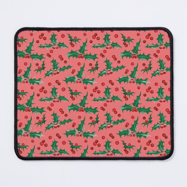 Item preview, Frosty Holly and Berries [PUNCHY PINK] Pattern designed and sold by Daniel Bevis Design.
