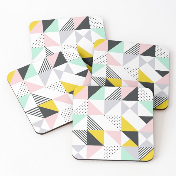 Item preview, Pastel Geo Memphis Pattern designed and sold by Blue-Banana.