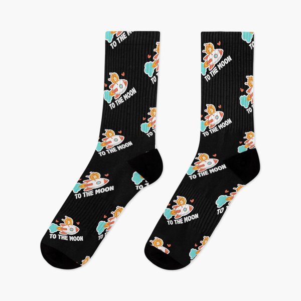 Item preview, Cute to the Moon Bitcoin Rocket Ship designed and sold by mkzmerch.