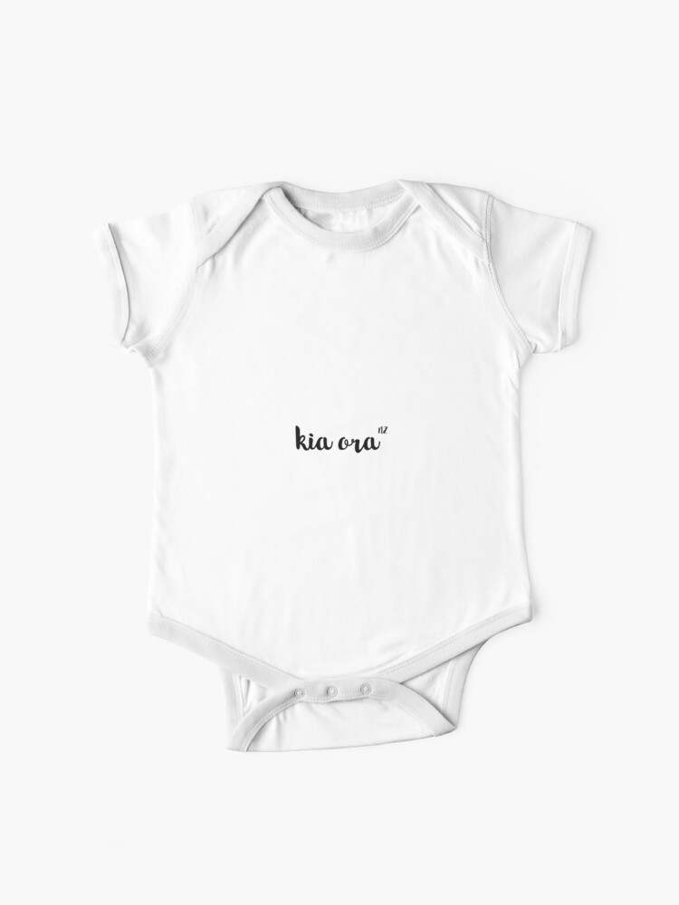 Kia Ora New Zealand Simple Design Baby One Piece By Traveleatsmile Redbubble