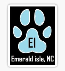 Dog Paw (Emerald Isle, NC) Sticker