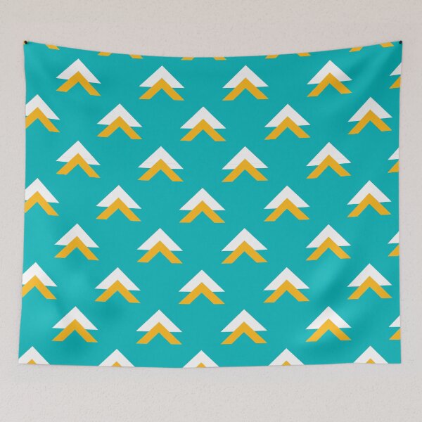 Item preview, Geometric Abstract Triangles Teal designed and sold by Rainbows Galore.