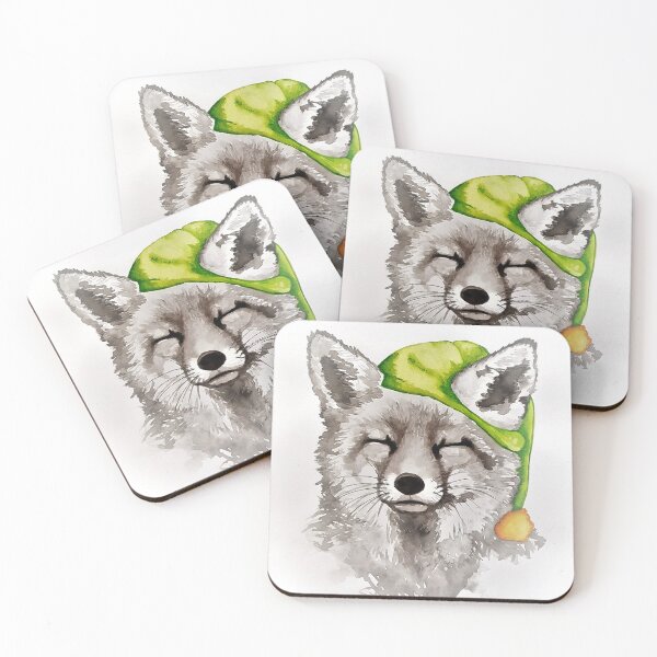 Item preview, Fox in his nightcap  designed and sold by HannahHaslamN.