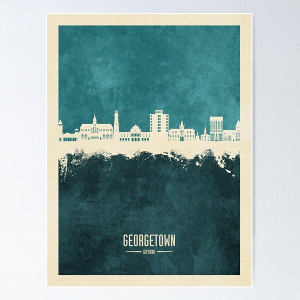 Item preview, Georgetown Guyana Skyline designed and sold by ArtPrints.