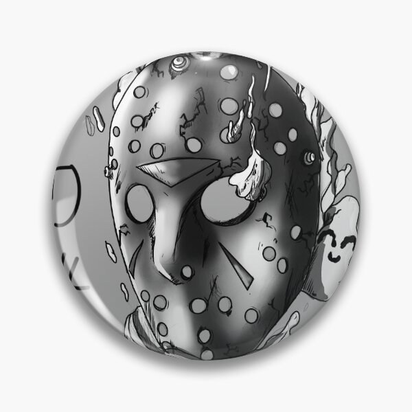 Item preview, Black & White Friday The 13th Spooky Mask designed and sold by TintaDeLobos.