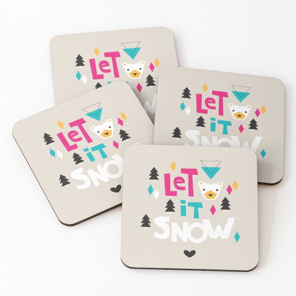 Item preview, Let It Snow - Geometric Polar Bear designed and sold by Rainbows Galore.
