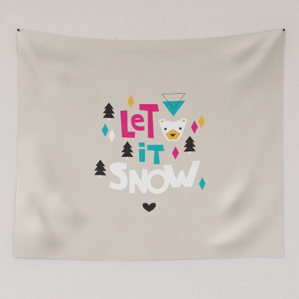 Item preview, Let It Snow - Geometric Polar Bear designed and sold by Rainbows Galore.