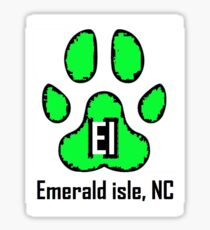 Dog Paw (Emerald Isle, NC) Sticker