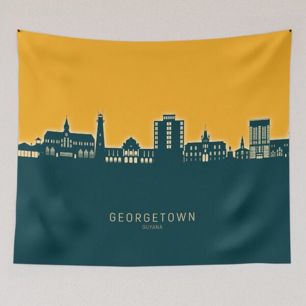 Item preview, Georgetown Guyana Skyline designed and sold by ArtPrints.
