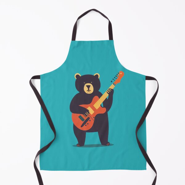 Item preview, Bear Playing Guitar Print designed and sold by ThePurpleMelon.