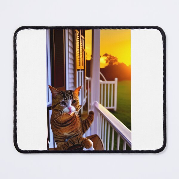 Item preview, Cat on a rocking chair at sunset designed and sold by zorropriest.