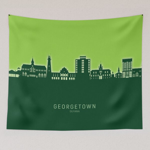 Item preview, Georgetown Guyana Skyline designed and sold by ArtPrints.