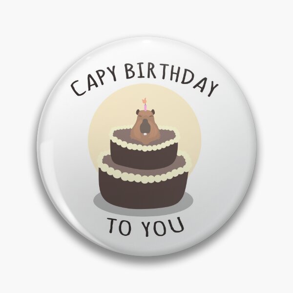 Item preview, Capy Birthday To You, capybara meme, birthday, animal in cake designed and sold by EnzoVectorism.