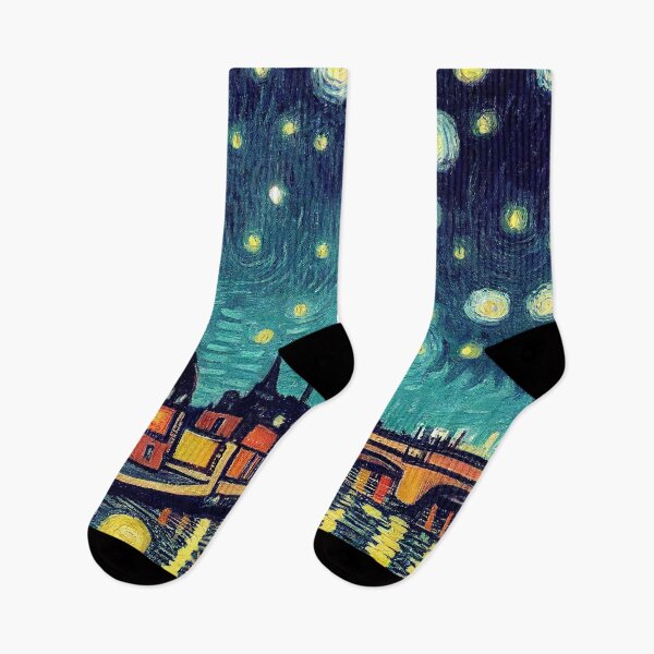 Artikelvorschau, Nacht in Paris im Stil von Van Gogh entworfen und verkauft von trajeado14.