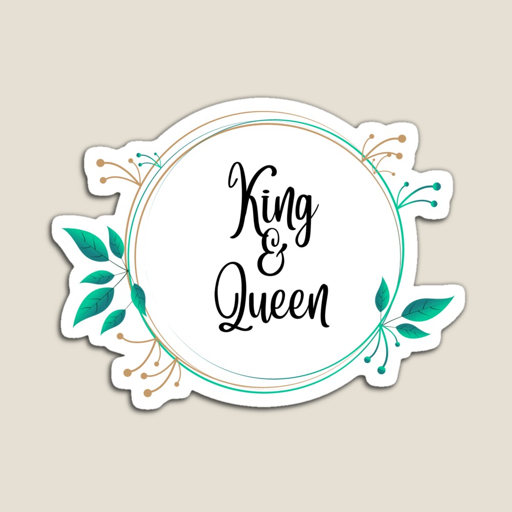 KING QUEEN' Sticker | Spreadshirt