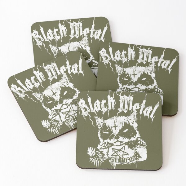 Item preview, Grim Corpse Paint Raccoon  Tre Black Metal Edition designed and sold by RuthKrame.