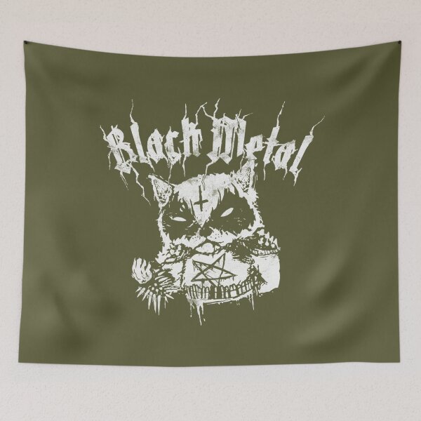 Item preview, Grim Corpse Paint Raccoon  Tre Black Metal Edition designed and sold by RuthKrame.