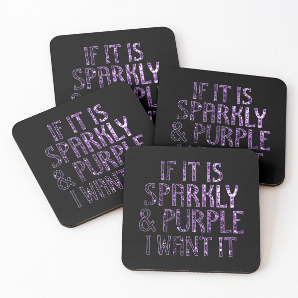 Item preview, If it is Sparkly and Purple I want it faux sparkles on Black (Photo of Glitter - Not Reflective)  designed and sold by PLdesign.