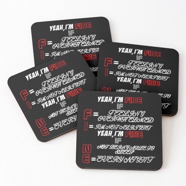 Item preview, Yeah, I'm Fine lyrics designed and sold by TSFamderArtist.