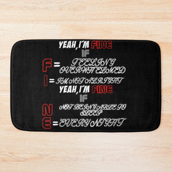 Item preview, Yeah, I'm Fine lyrics designed and sold by TSFamderArtist.