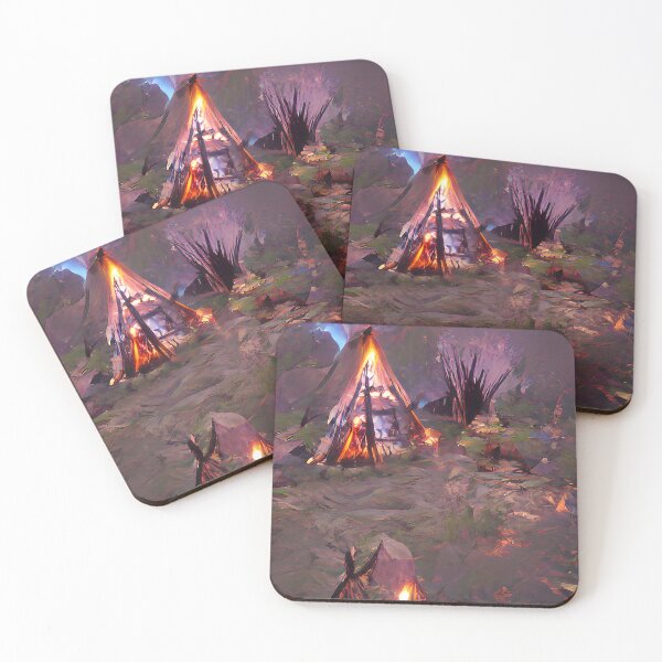 Item preview, Burned out Indian Village in the winter 2 designed and sold by zorropriest.