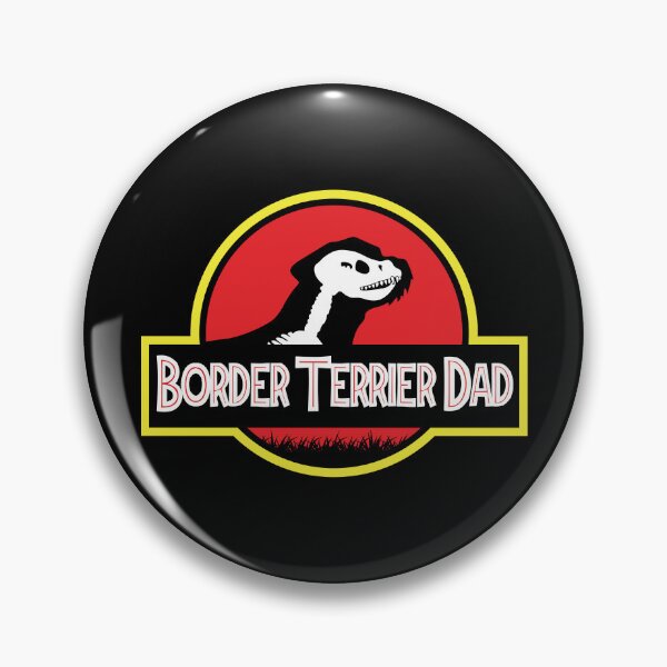 Item preview, (For Dark Background) Jurassic Border Terrier Dad designed and sold by More Cute Dogs.