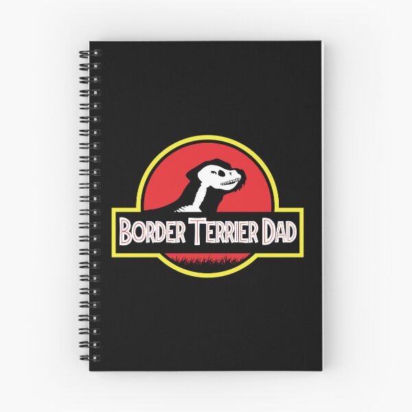 Item preview, (For Dark Background) Jurassic Border Terrier Dad designed and sold by More Cute Dogs.